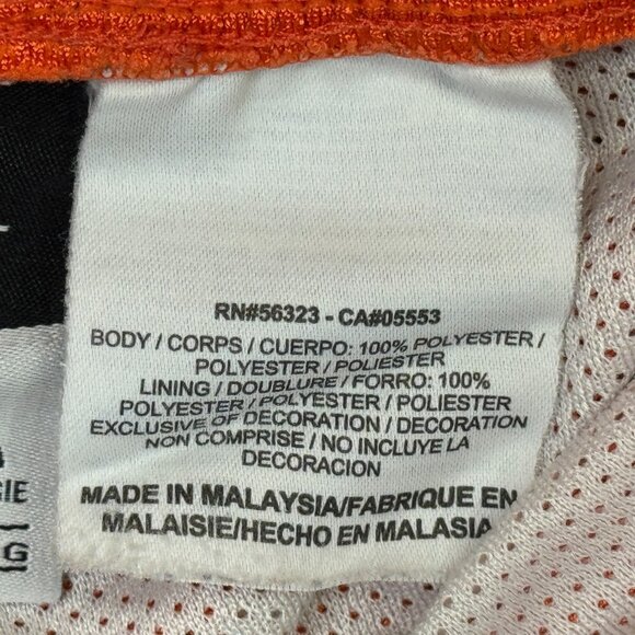 Nike Dri Fit Mesh Shorts Womens Large L Orange Dazzle Basketball Gym Athletic - Picture 11 of 11